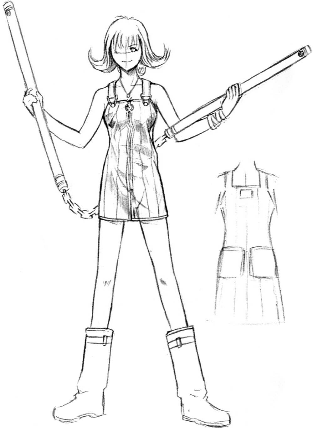 Selphie Tilmitt Sketch from Final Fantasy VIII