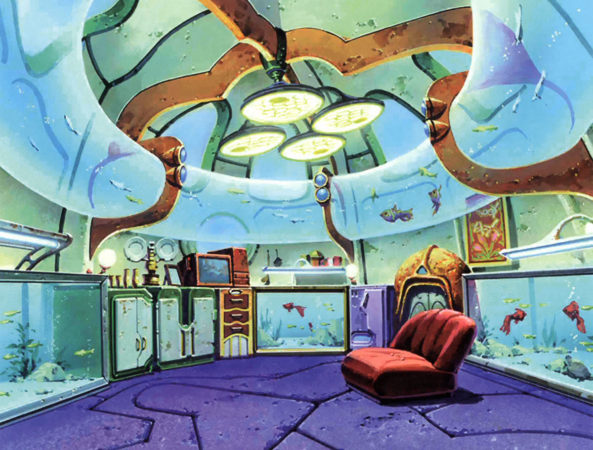 Shumi Village Elder's Hut Art from Final Fantasy VIII