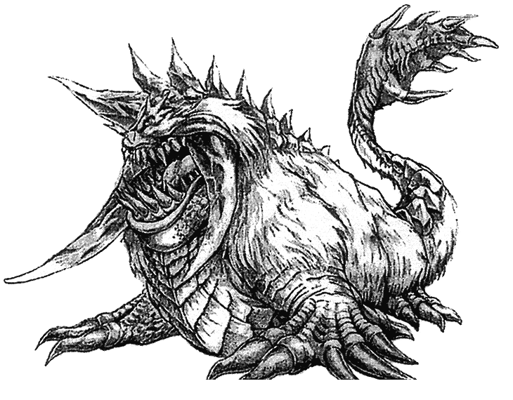 Snow Lion Art from Final Fantasy VIII