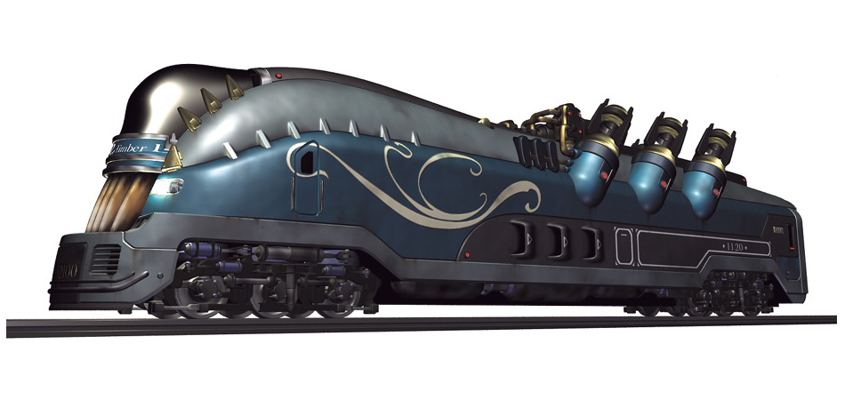 Timber Train Art from Final Fantasy VIII