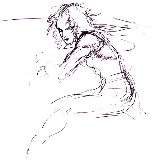 Zidane Concept Art from Final Fantasy IX