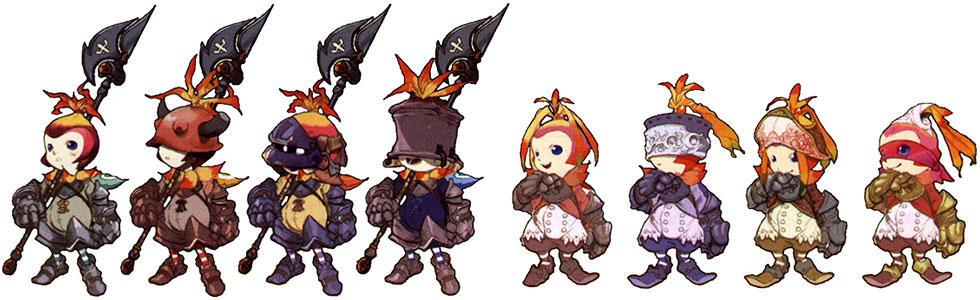Lilties Concept Art from Final Fantasy Crystal Chronicles