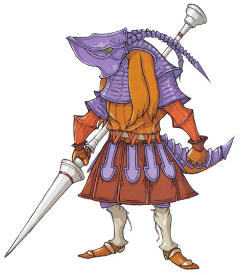 Bangaa Dragoon Art from Final Fantasy Tactics Advance
