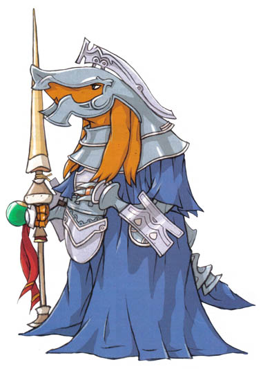 Bangaa Templar Art from Final Fantasy Tactics Advance