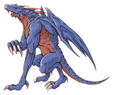 Ice Drake Monster Art from Final Fantasy Tactics Advance