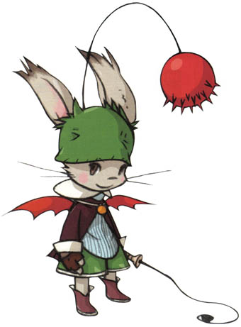 Moogle Animist Art from Final Fantasy Tactics Advance