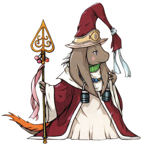 Nu Mou Alchemist Art from Final Fantasy Tactics Advance