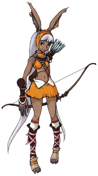 Viera Archer Art from Final Fantasy Tactics Advance