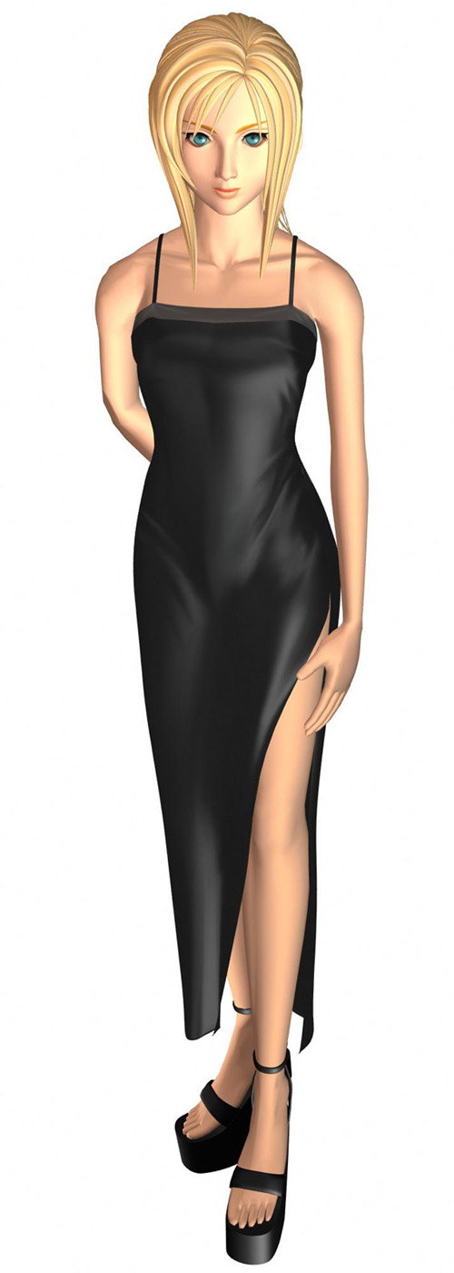 Aya Brea CG Art from Parasite Eve
