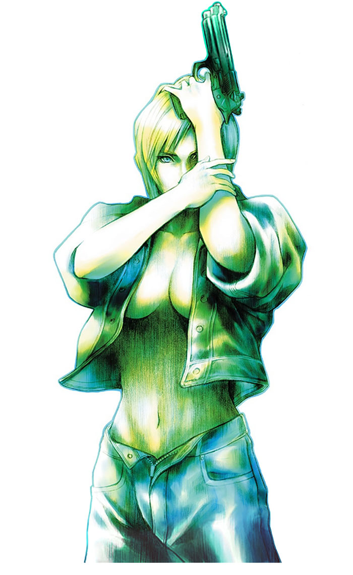 Aya Brea Wearing Jacket Art from Parasite Eve 2