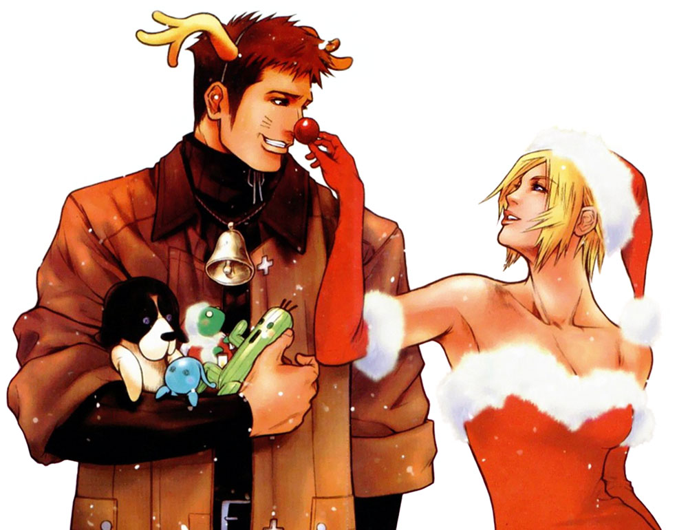 Aya & Kyle Christmas Art from Parasite Eve 2