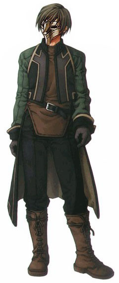 Luc (with mask) Art from Suikoden III