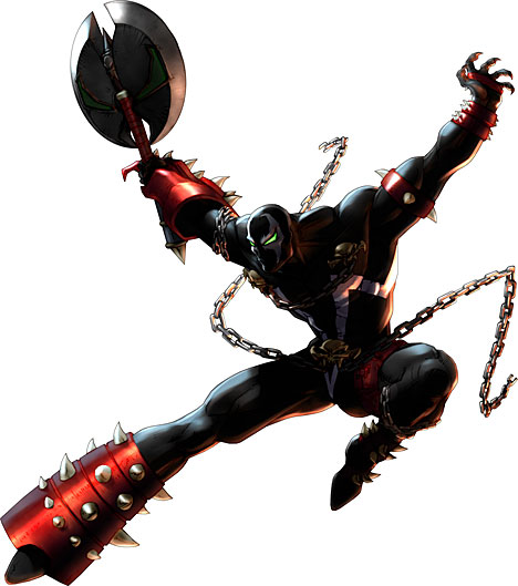 Spawn Action Pose Art from Soulcalibur II