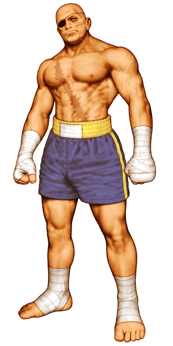 Sagat (Street Fighter) Art from Capcom vs. SNK