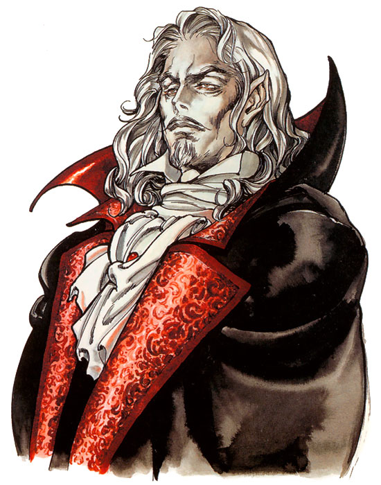 Count Dracula Portrait Art from Castlevania: Symphony of the Night