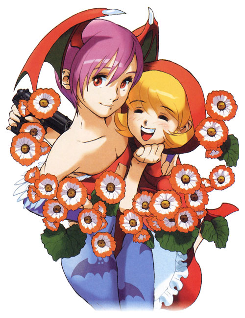 Lilith & B.B. Hood Art from Darkstalkers