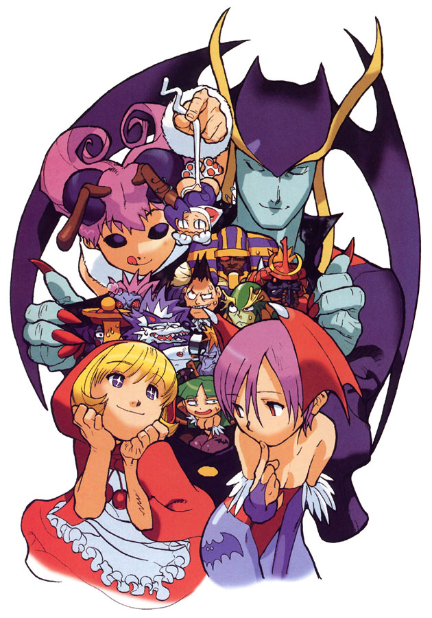 Characters Art from Darkstalkers
