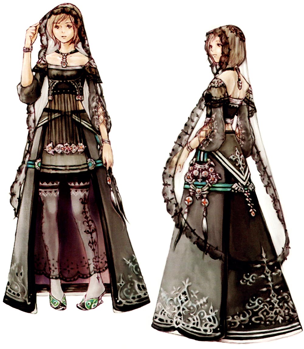 Ashe Funeral Dress Art from Final Fantasy XII