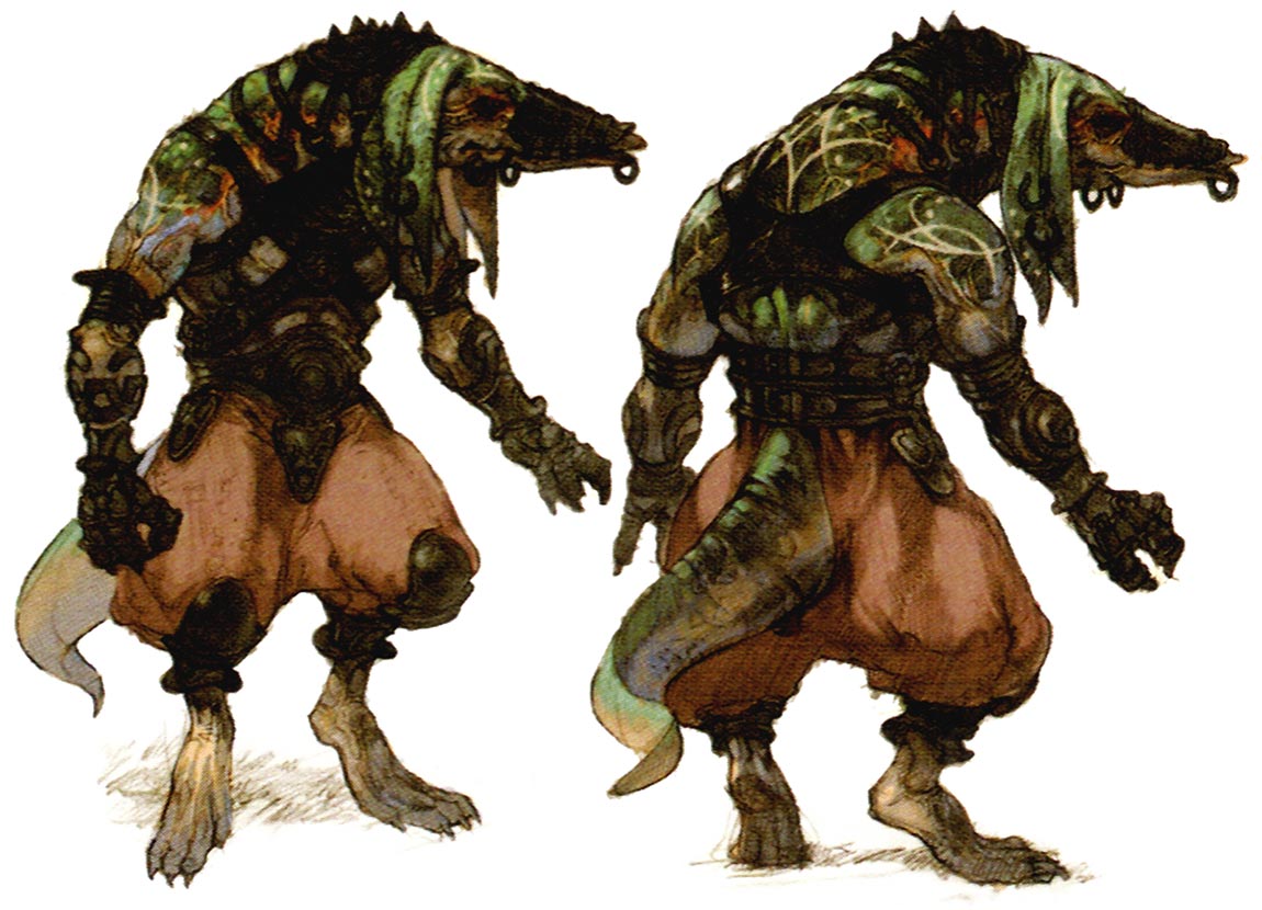 Ba'Gamnan Concept Art from Final Fantasy XII