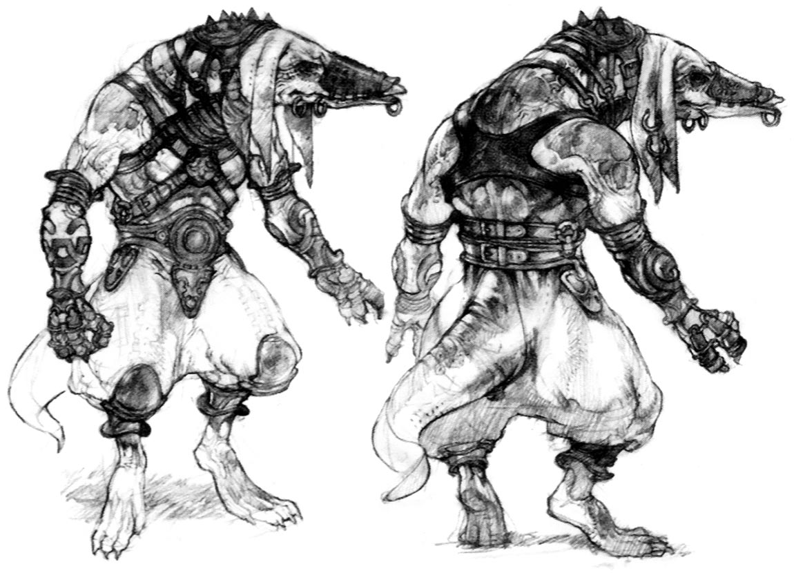 Ba'Gamnan Sketch from Final Fantasy XII