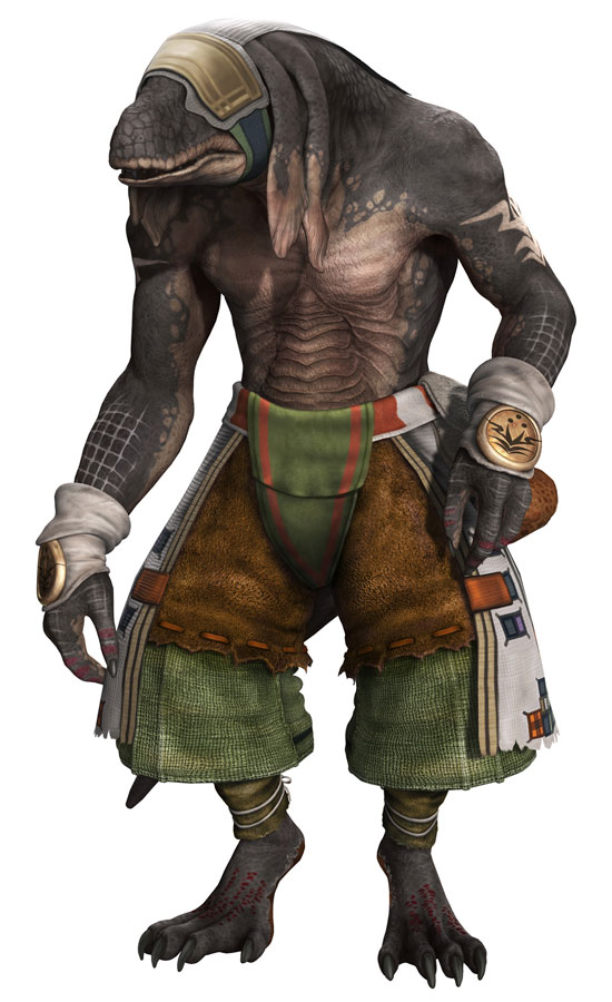 Brown Bangaa Art from Final Fantasy XII