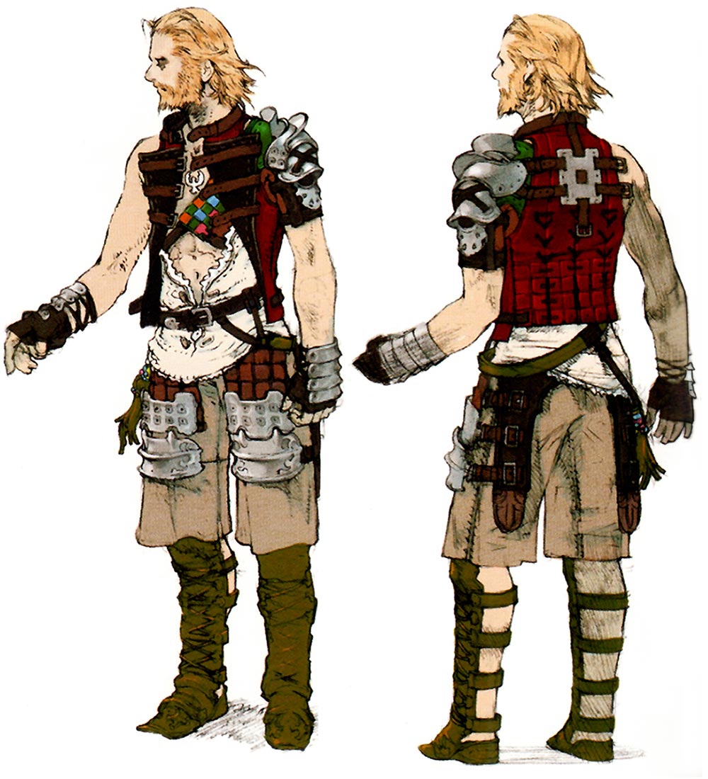 Basch Concept Art from Final Fantasy XII
