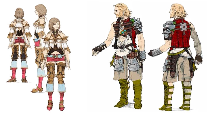 Ashe & Basch Art from Final Fantasy XII