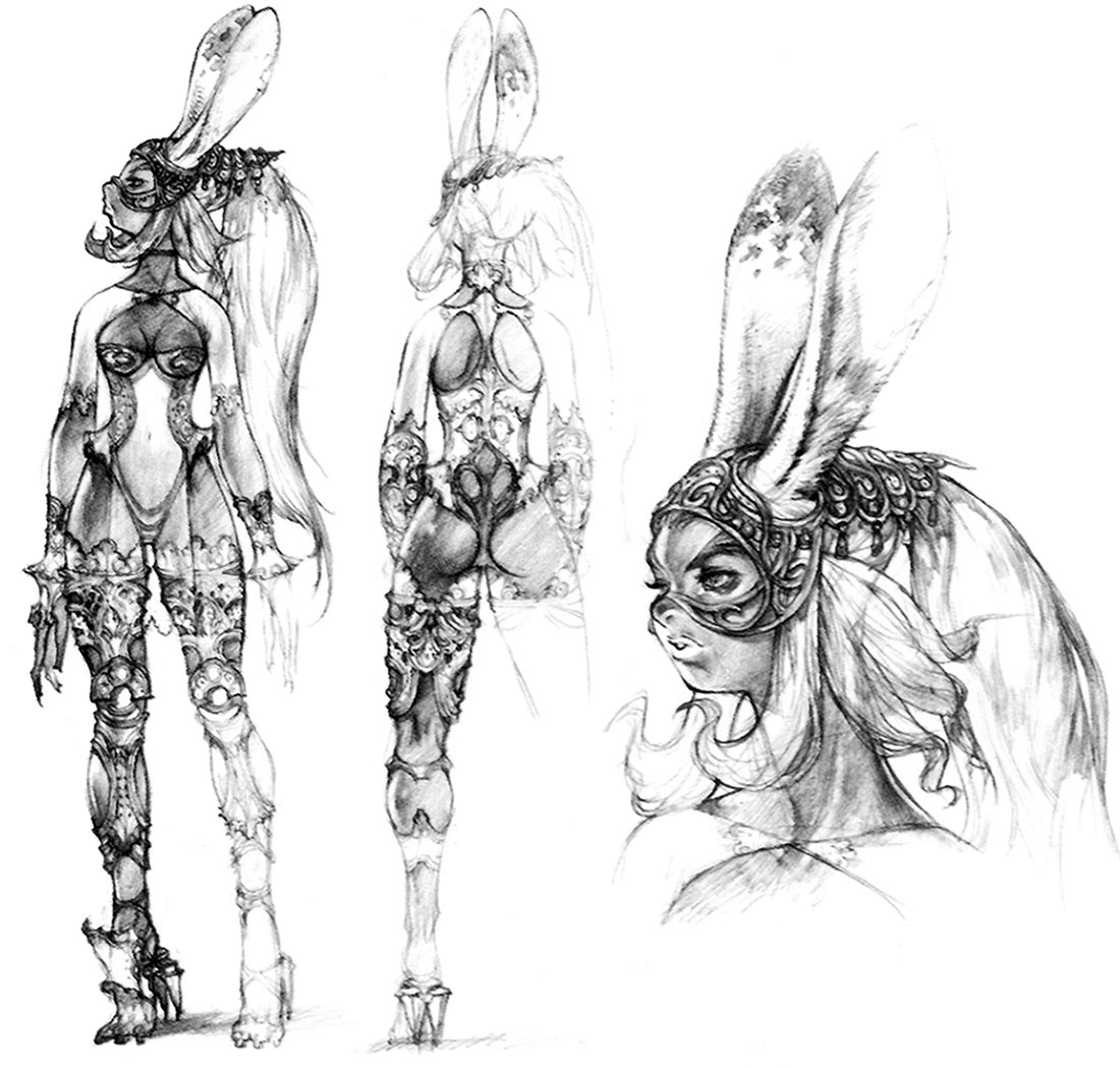 Fran Sketch from Final Fantasy XII