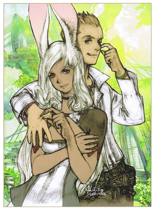 Fran & Balthier Illustration from Final Fantasy XII