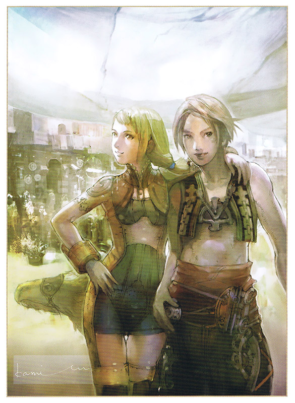 Penelo & Vaan Illustration from Final Fantasy XII