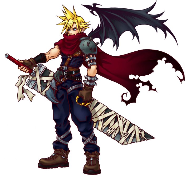 Cloud Strife Art from Kingdom Hearts