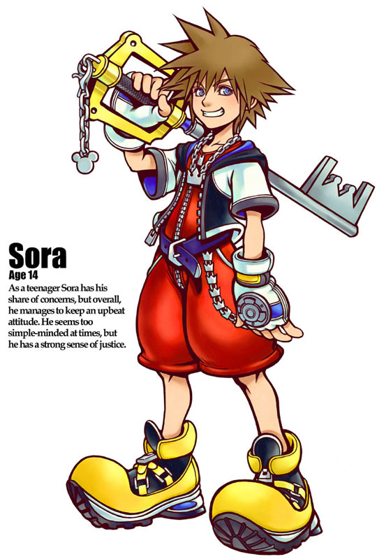 Sora Art from Kingdom Hearts