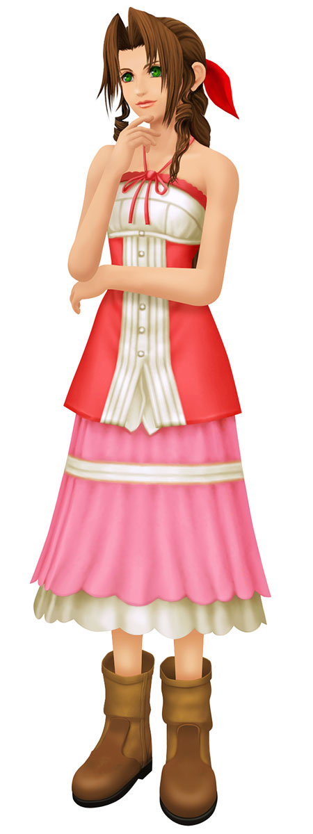 Aerith Art from Kingdom Hearts II
