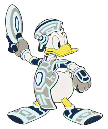Donald (Space Paranoids) Art from Kingdom Hearts II