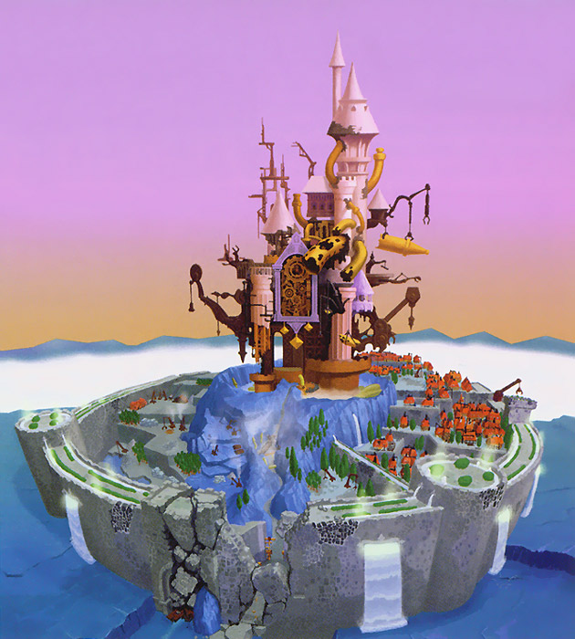 Hollow Bastion Art from Kingdom Hearts II
