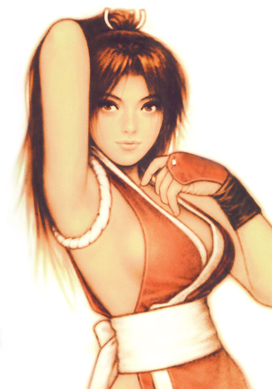 Mai Shiranui Portrait Art from King of Fighters Series