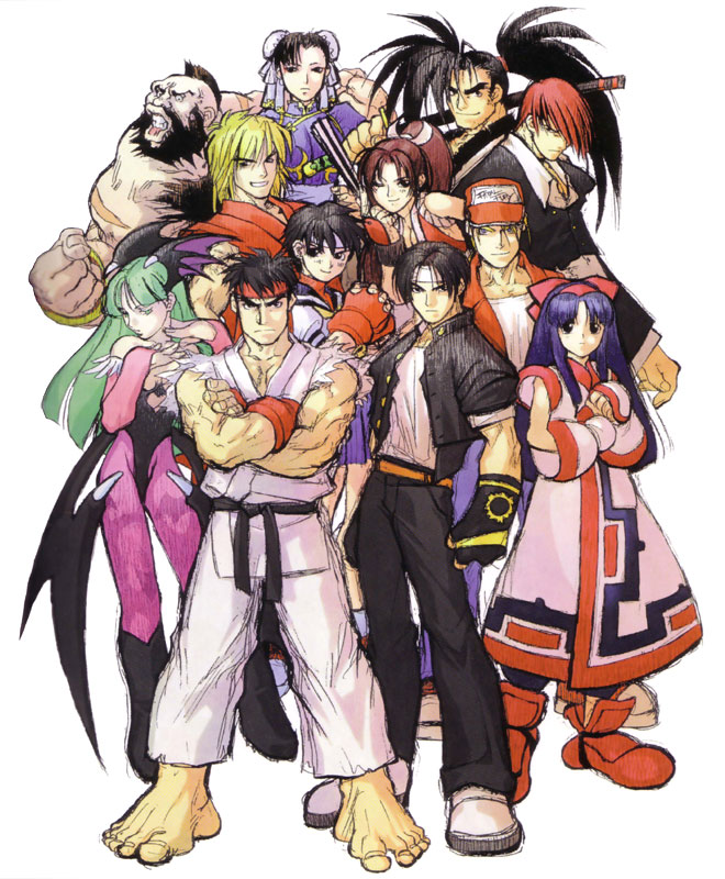 KoF in Capcom vs SNK Art from King of Fighters Series