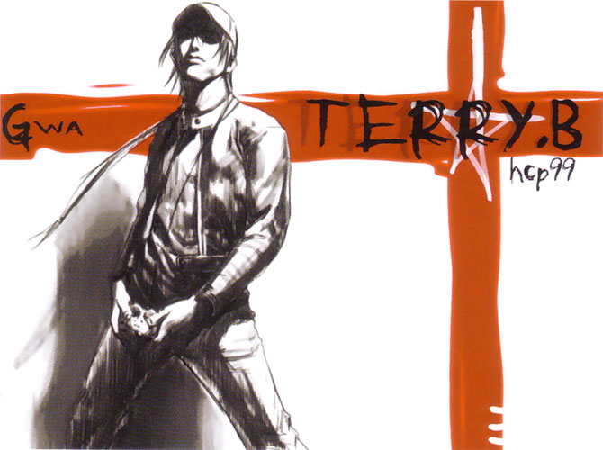 Terry Bogard Concept Art from King of Fighters Series
