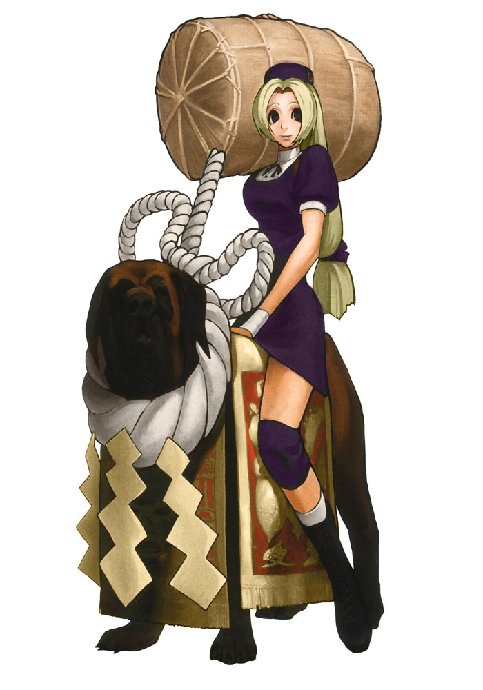 Hinako Shijou & Dog Art from King of Fighters 2001