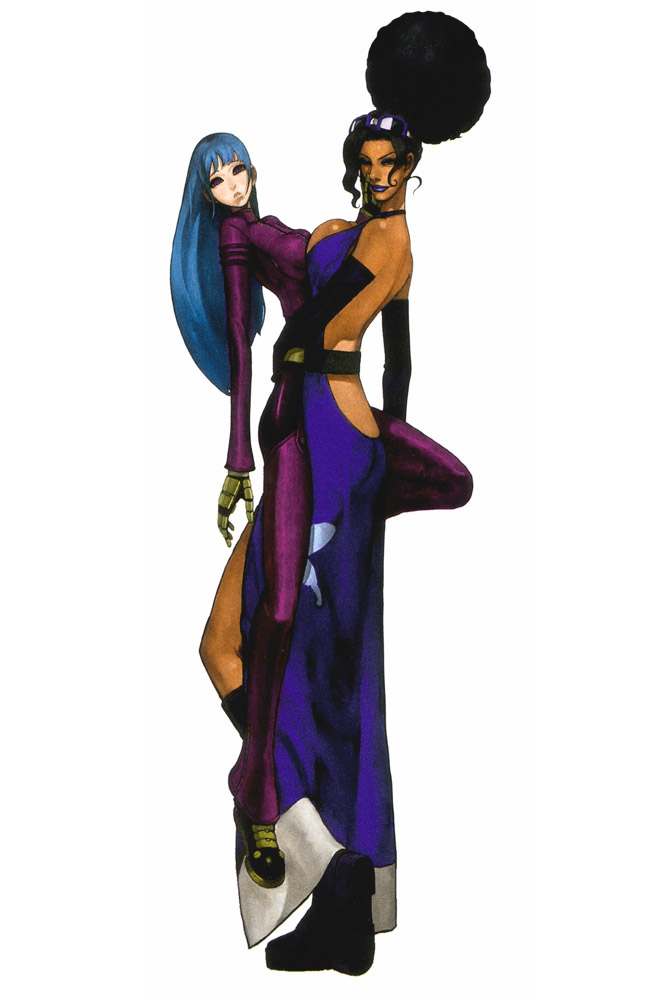 Kula Diamond & Diana Art from King of Fighters 2001