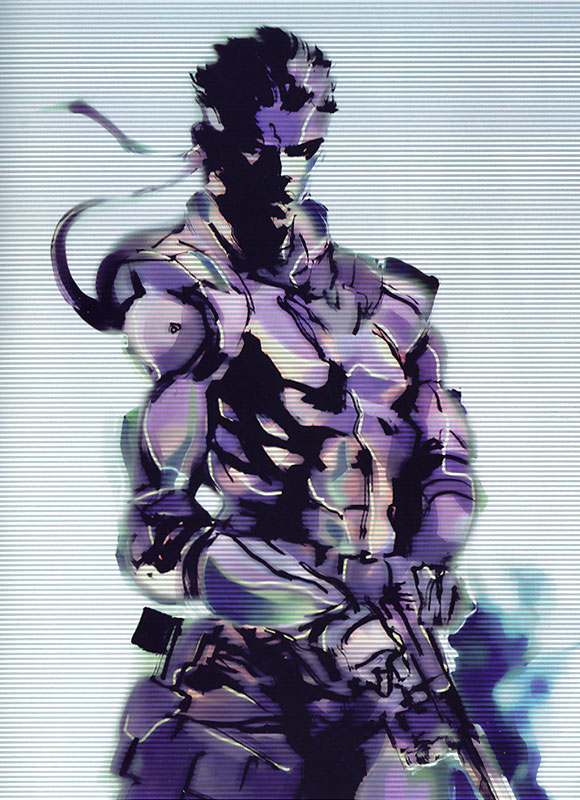 Snake Concept Art from Metal Gear Solid