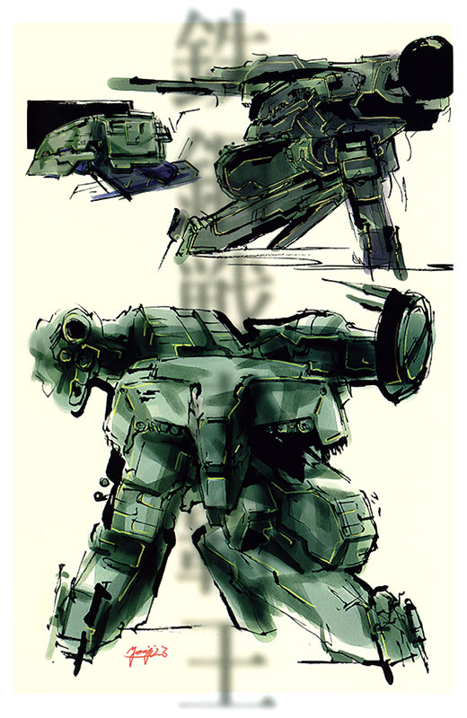 Mech Concept Art from Metal Gear Solid