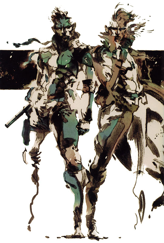 Solid Snake & Liquid Snake Art from Metal Gear Solid