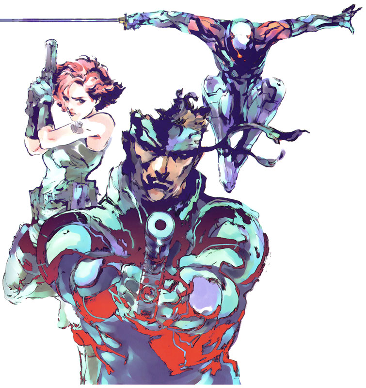 Magazine Cover Art from Metal Gear Solid