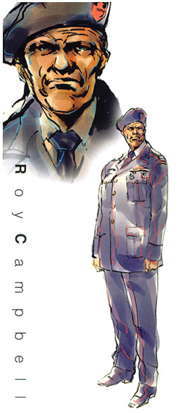 Roy Campbell Art from Metal Gear Solid