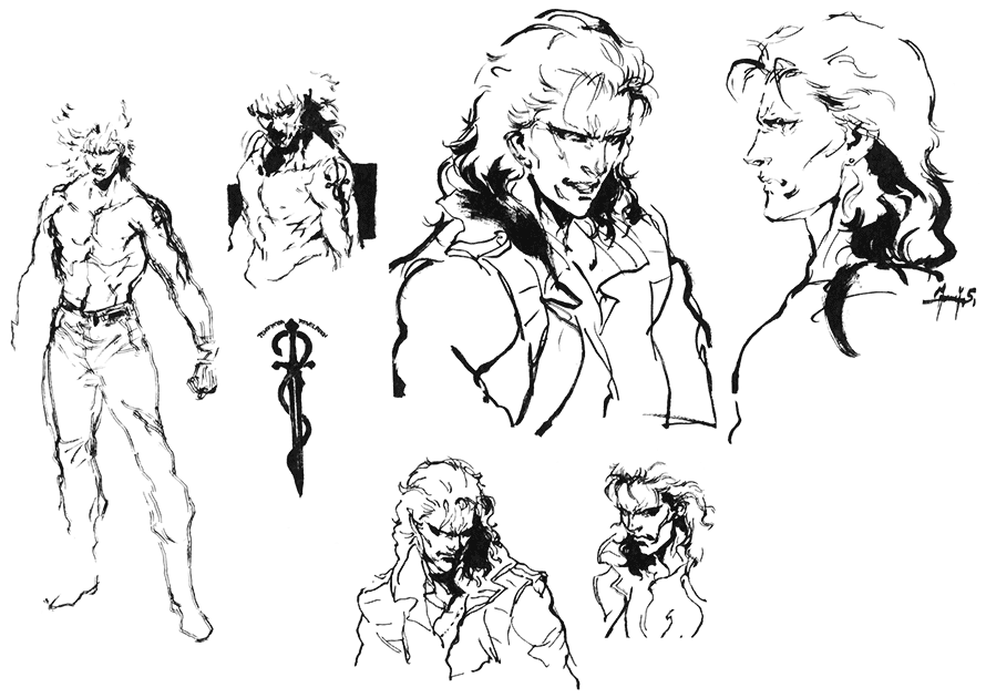 Liquid Snake Sketch from Metal Gear Solid