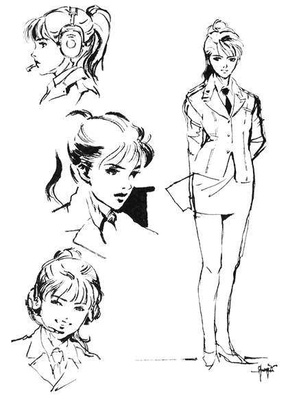 Mei Ling Sketch from Metal Gear Solid