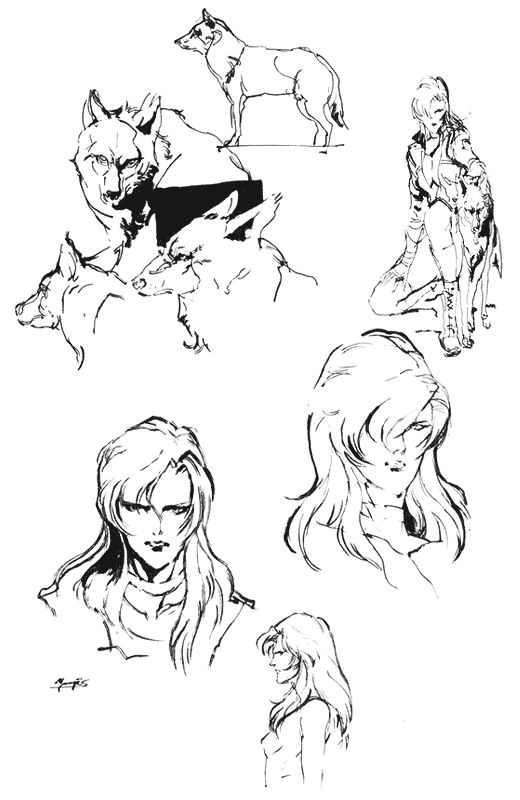 Sniper Wolf Sketch from Metal Gear Solid
