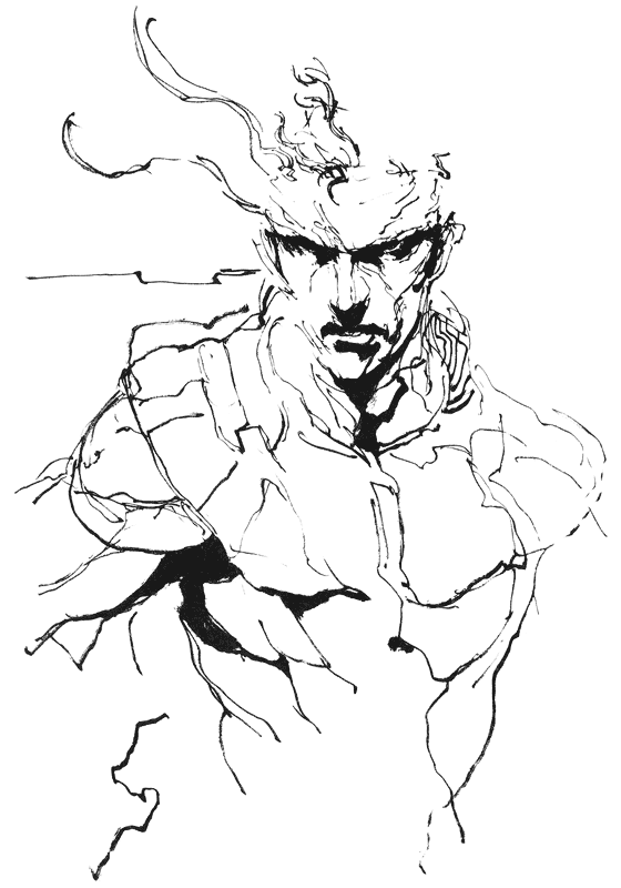 Snake Torso Sketch from Metal Gear Solid