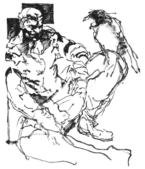 Raven Rough Sketch from Metal Gear Solid